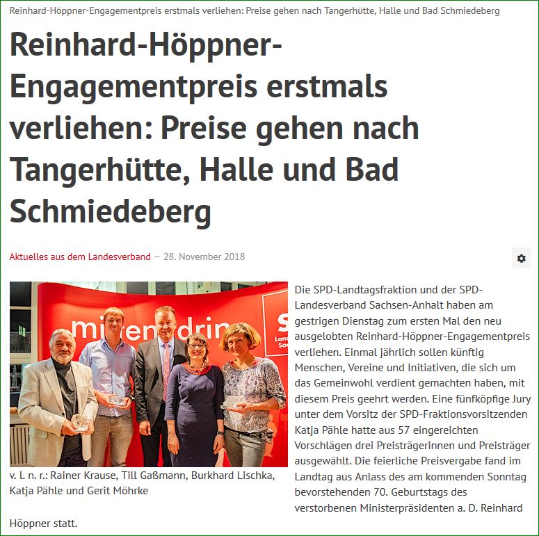 Homepage Höppnerpreis